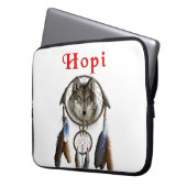 Indianer Laptopschutzhülle (Vorderseite Links)