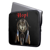 Indianer Laptopschutzhülle (Vorderseite Links)
