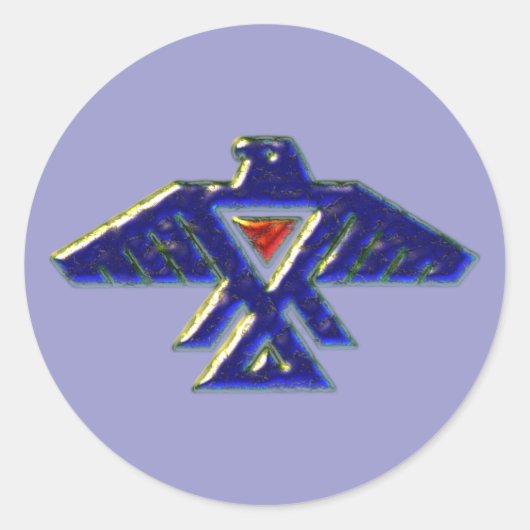 Indianer native american anishinabe ojibwe ojibwa runder aufkleber (Vorderseite)