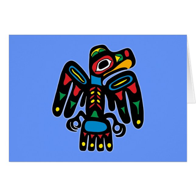 Indianer Native American Rabe raven (Vorderseite (Horizontal))