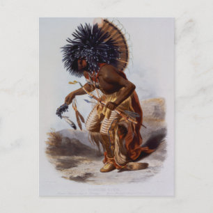 Indianer Nordamerikas Postkarte