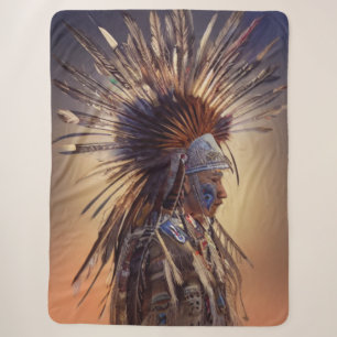Indianer Ojibwe Sherpa-Decke Sherpadecke