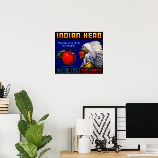 Indianer Poster (Heimbüro)