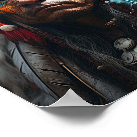 Indianer Poster (Ecke)