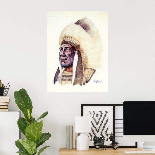 Indianer Poster (Heimbüro)