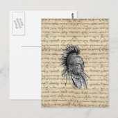 Indianer Postkarte (Vorne/Hinten)