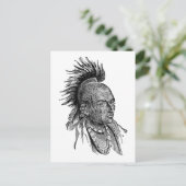 Indianer Postkarte (Stehend Vorderseite)