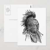 Indianer Postkarte (Vorne/Hinten)