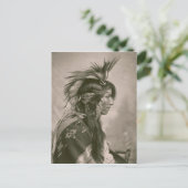 Indianer Postkarte (Stehend Vorderseite)