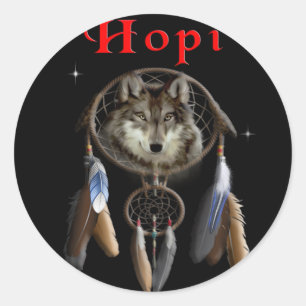 Indianer Runder Aufkleber