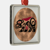 Indianer Schild Native American shield Ornament Aus Metall (Rechts)