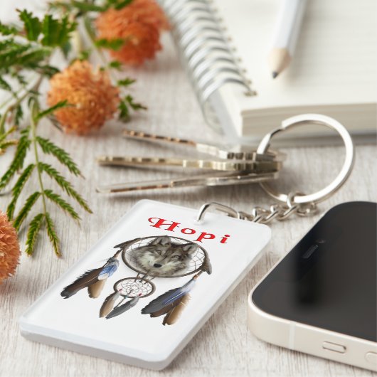 Indianer Schlüsselanhänger (Vorderseite rechts)