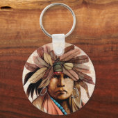 Indianer Schlüsselanhänger (Vorderseite)