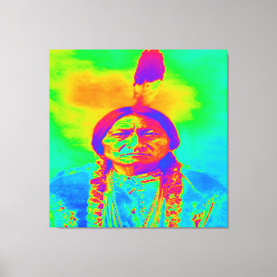 Indianer Sitting Bull Leinwanddruck