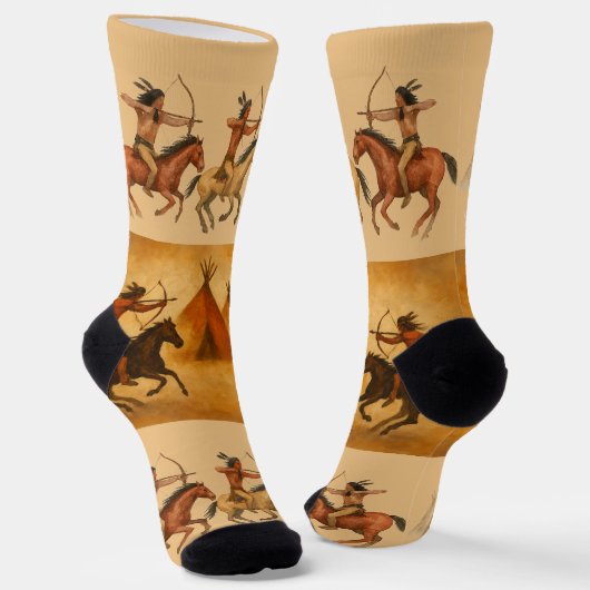 Indianer Socken (Gewinkelt)