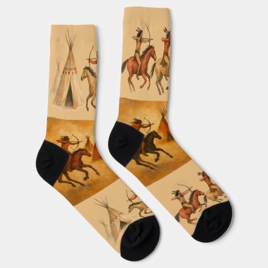 Indianer Socken (Rechts)