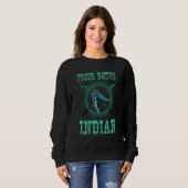 Indianer Stolz Eingeborener Indischer Federn 1 Sweatshirt (Vorne ganz)