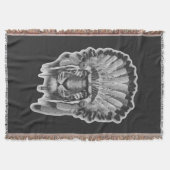 Indianer Tiger Häuptling Decke (Vorderseite)