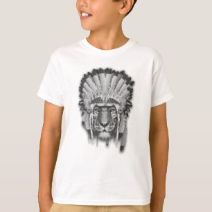 Indianer Tiger Häuptling T-Shirt