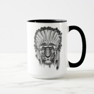 Indianer Tiger Häuptling Tasse
