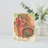 Indianer & Truthahn Postkarte (Stehend Vorderseite)