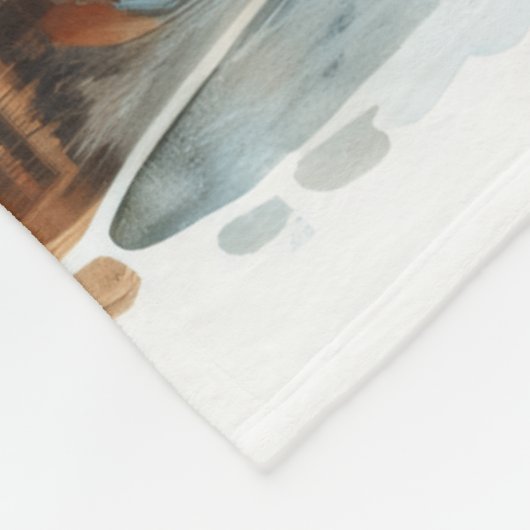 Indianer und ihr Wolfskamerad Fleecedecke (Ecke)