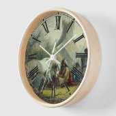 Indianer und sein Pferd 1858 Uhr (Winkel)