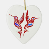 Indianer Vögel Native American birds Keramikornament (Rechts)