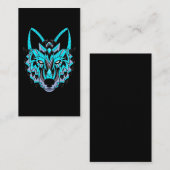Indianer Wolf Forest Animal Visitenkarte (Vorne/Hinten)