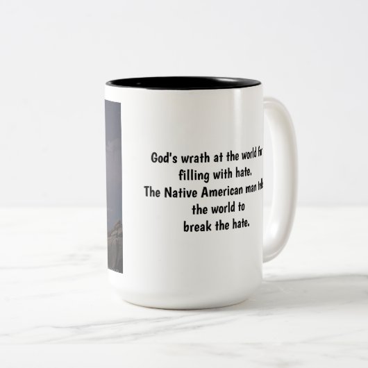 Indianer Zweifarbige Tasse (VorderseiteRechts)