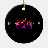 Indianeradler Fluorescent Eagle Keramik Ornament (Vorne)