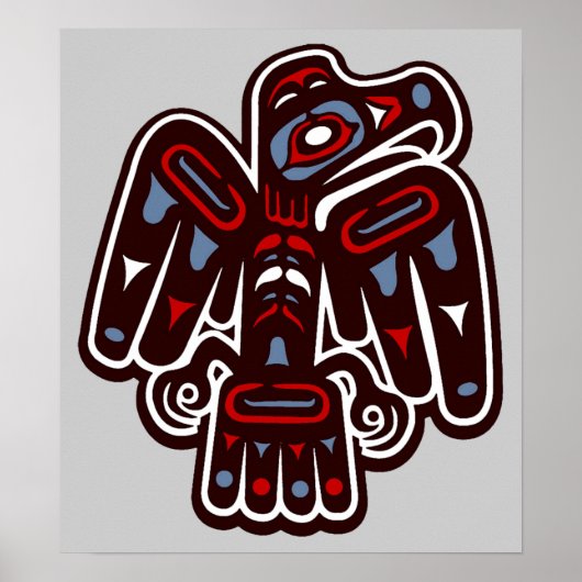 IndianerAmerika Haida Thunderbird Poster (Vorne)