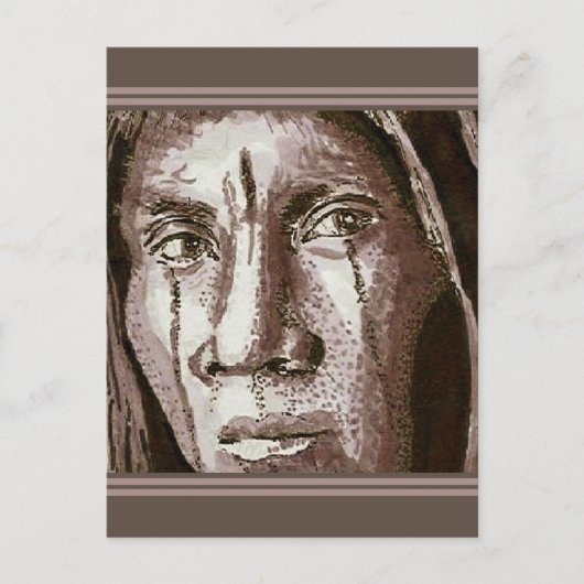 Indianeramerikaner 2004 zeichnend postkarte (Vorderseite)