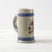 Indianeramerikaner Bierglas (Vorderseite Links)