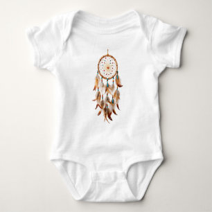 Indianeramerikaner Boho Dreamcatcher Tribal-Fotos Baby Strampler