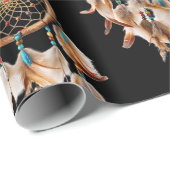 Indianeramerikaner Boho Dreamcatcher Tribal-Fotos Geschenkpapier (Rolleneckpunkt)