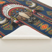 Indianeramerikaner Buffalo Headdress Sherpadecke (3/4)
