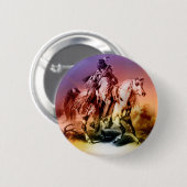 Indianeramerikaner Button (Vorne & Hinten)