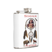 Indianeramerikaner Flachmann (Rechts)