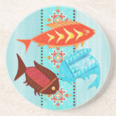 Indianeramerikaner Fluss Folk DECOR Untersetzer (Vorne)