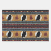 Indianeramerikaner Gecko, Buffalo und Owl Geschenkpapier Set (Vorderseite 3)