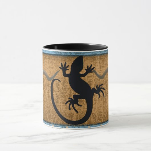 Indianeramerikaner Gecko Lizard Tasse (Zentrum)