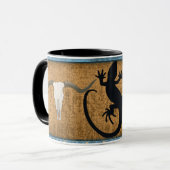 Indianeramerikaner Gecko Lizard Tasse (Vorderseite Links)