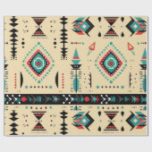 Indianeramerikaner gemustert geschenkpapier (Flach)