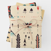 Indianeramerikaner gemustert geschenkpapier set (Beispiel)