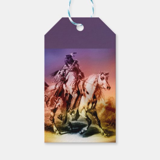 Indianeramerikaner Geschenkanhänger (Vorderseite)