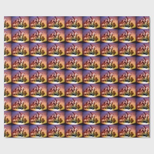 Indianeramerikaner Geschenkpapier (Flach)