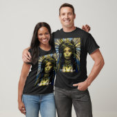 Indianeramerikaner: Gold Feather= T-Shirt (Unisex)