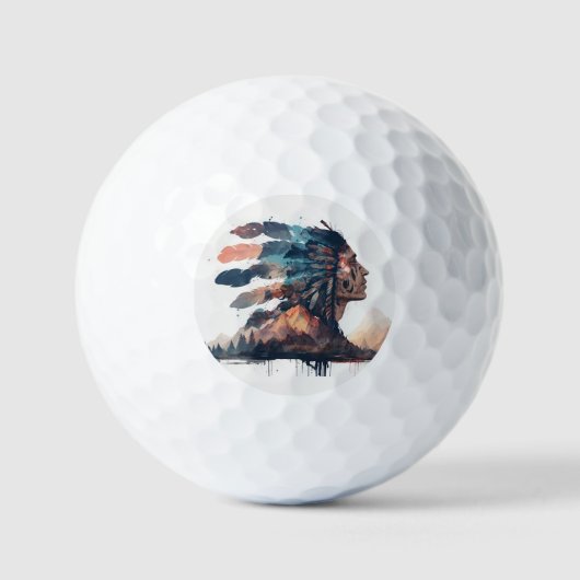 Indianeramerikaner Golfball (Vorderseite)