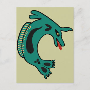 Indianeramerikaner Haida Sea Lion Postkarte
